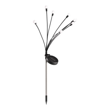 LED Соларна лампа FIORINI 8xLED/1,2V 600 mAh IP44 черна