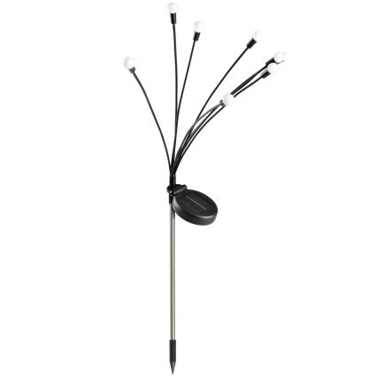 LED Соларна лампа FIORINI 8xLED/1,2V 600 mAh IP44 черна