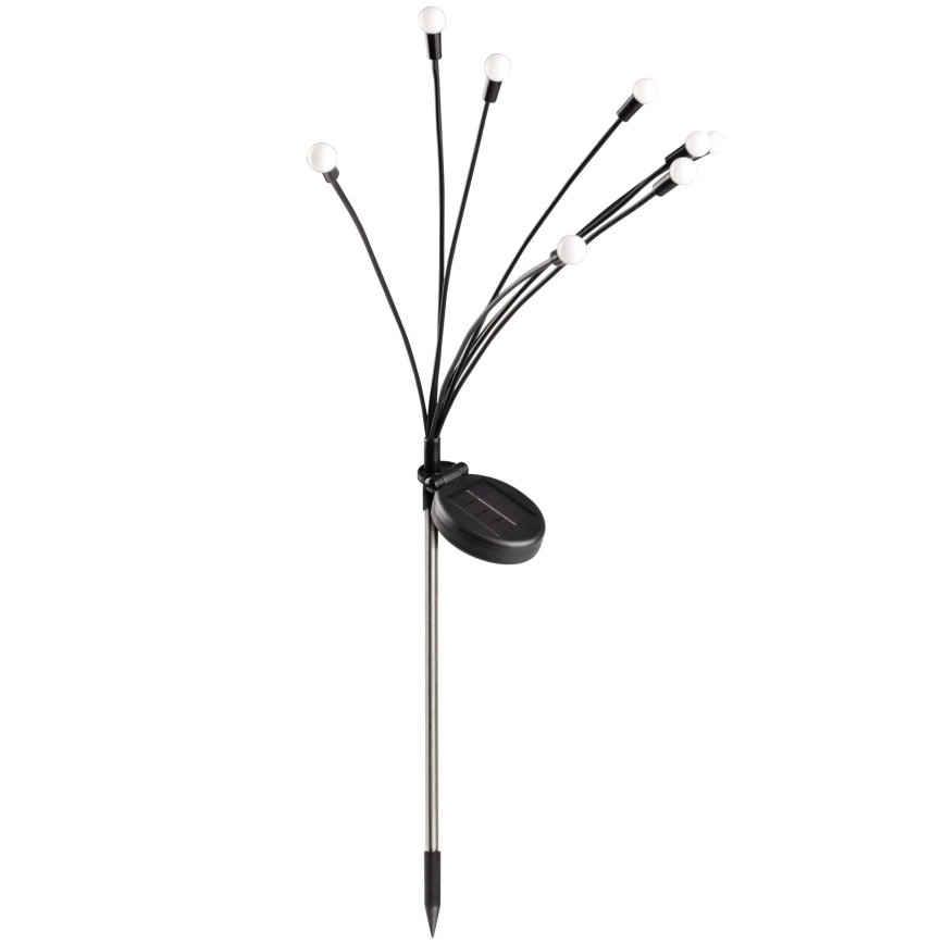 LED Соларна лампа FIORINI 8xLED/1,2V 600 mAh IP44 черна