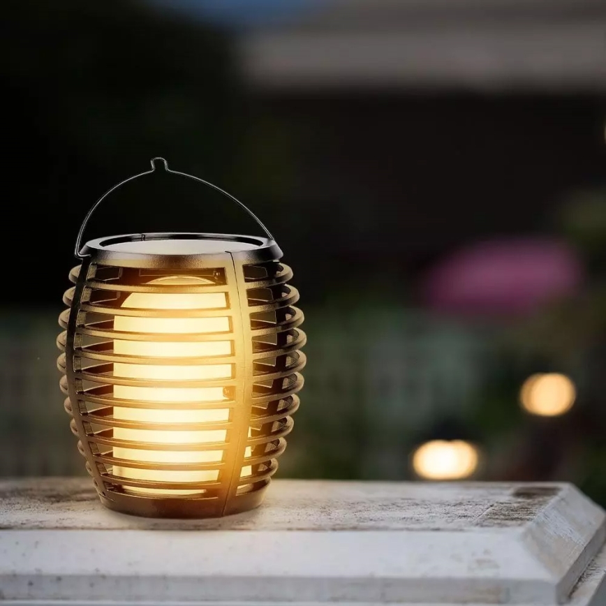 LED Соларна лампа FLAME 4в1 1xLED/0,45W/3,7V IP44 500 mAh