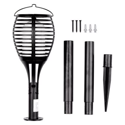 LED Соларна лампа FLAME 4в1 1xLED/0,45W/3,7V IP44 500 mAh