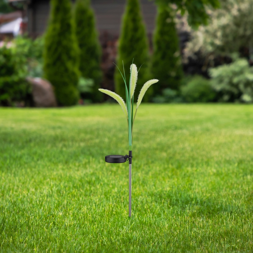 LED Соларна лампа FLORA LED/1,2V 3000K 600 mAh IP44 черен