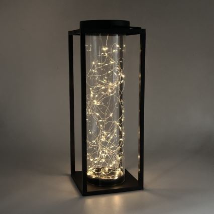 LED Соларна лампа GLAMOUR LED/1,2V 600 mAh IP44 черен