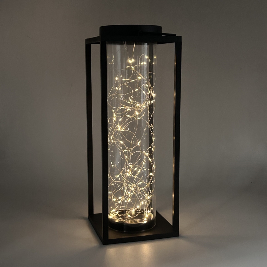 LED Соларна лампа GLAMOUR LED/1,2V 600 mAh IP44 черен