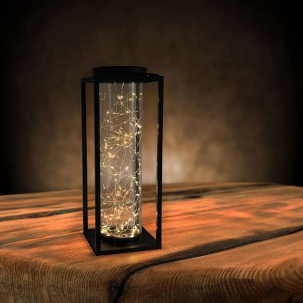 LED Соларна лампа GLAMOUR LED/1,2V 600 mAh IP44 черен