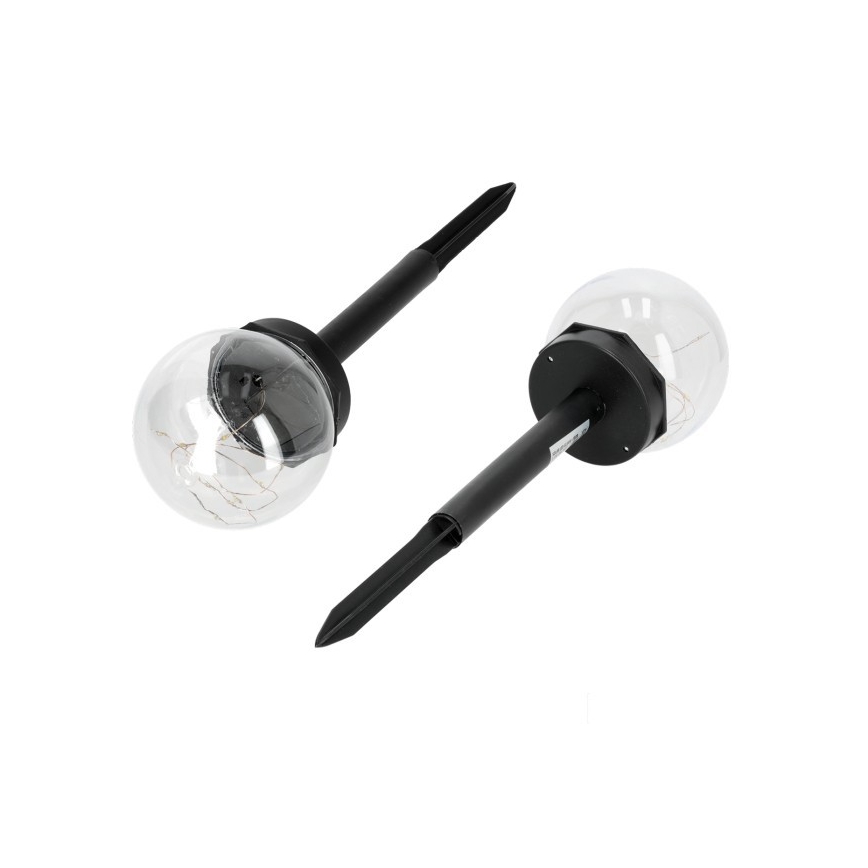 LED соларна лампа GLEAM LED/1,2V 3000K IP44 40 mAh прозрачна/черна