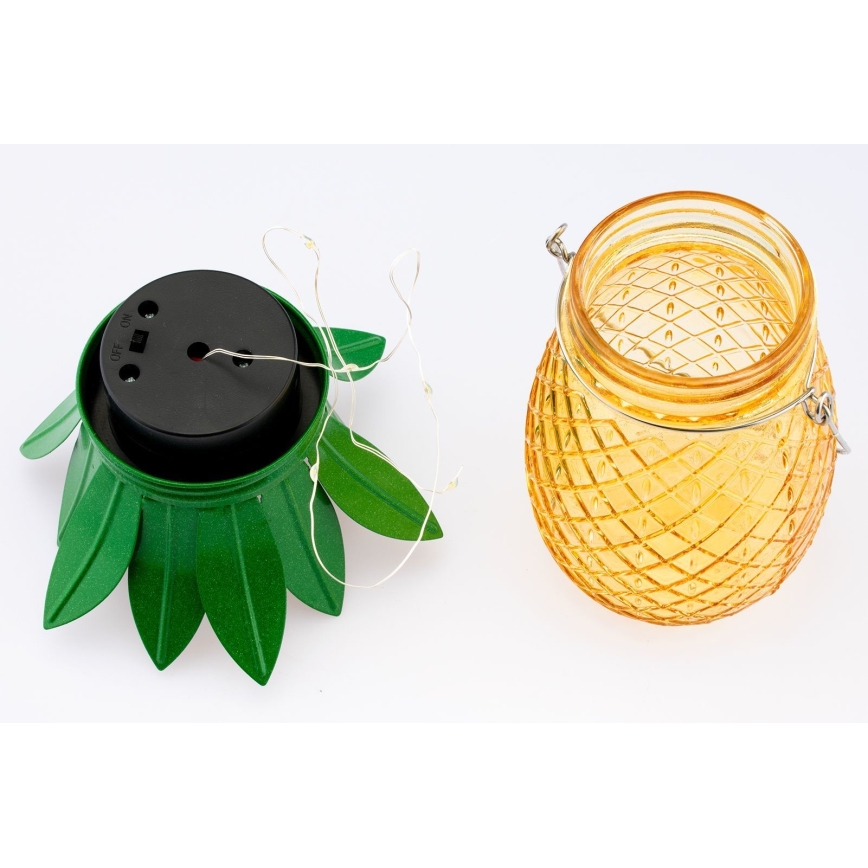 LED Соларна лампа JAR LED/1,2V 150 mAh IP44 ананас