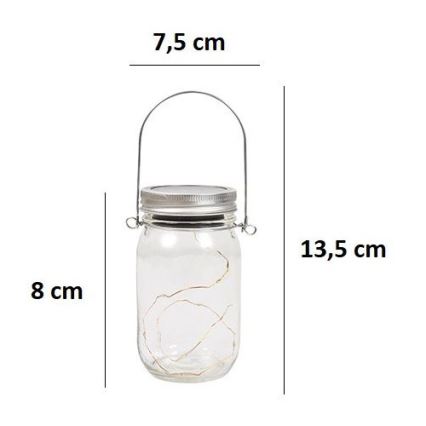 LED Соларна лампа JAR LED/1,2V 600 mAh IP44