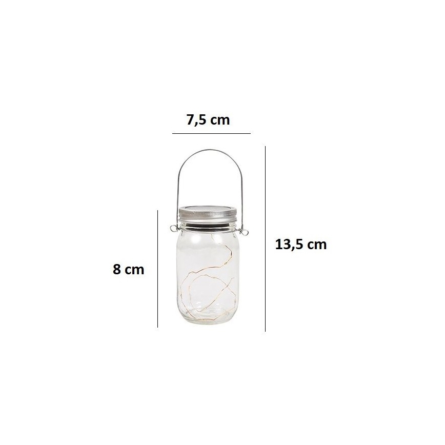 LED Соларна лампа JAR LED/1,2V 600 mAh IP44