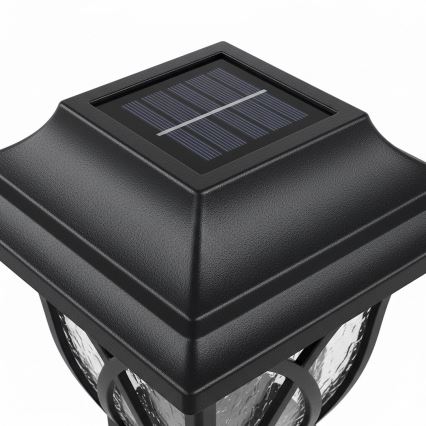 LED соларна лампа LAWN LED/1,2V 100 mAh 3000K 44 cm IP44 черна