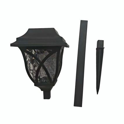LED соларна лампа LAWN LED/1,2V 100 mAh 3000K 44 cm IP44 черна