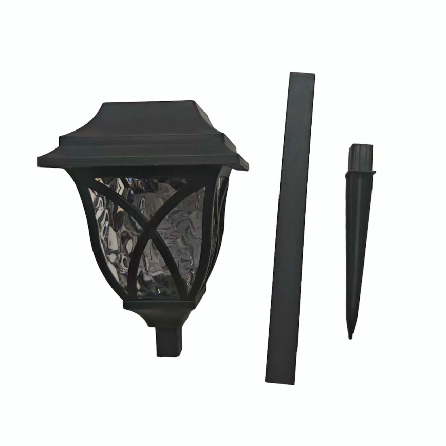 LED соларна лампа LAWN LED/1,2V 100 mAh 3000K 44 cm IP44 черна