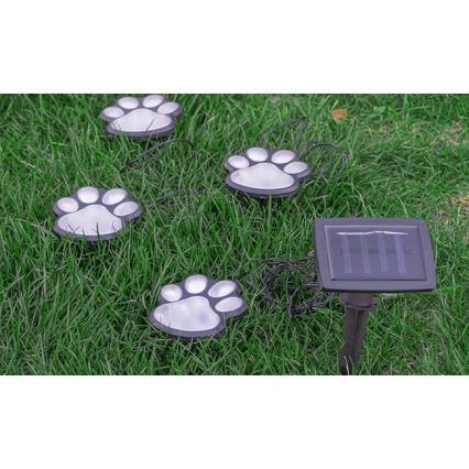 LED Соларна лампа LED/0,14W/2V 600 mAh IP44 лапи