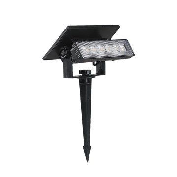 LED Соларна лампа LED/0,9W/3,7V 3000K IP65 черен