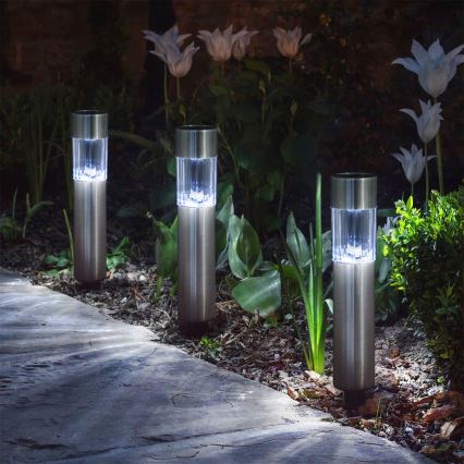 LED Соларна лампа LED/1x2/3AAA IP44