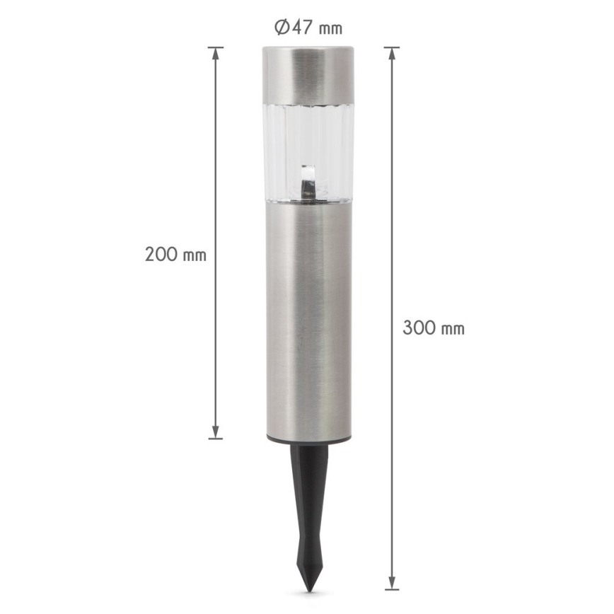 LED Соларна лампа LED/1x2/3AAA IP44