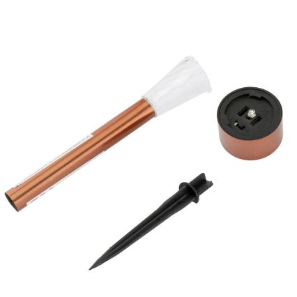 LED Соларна лампа LED/2V IP44 мед