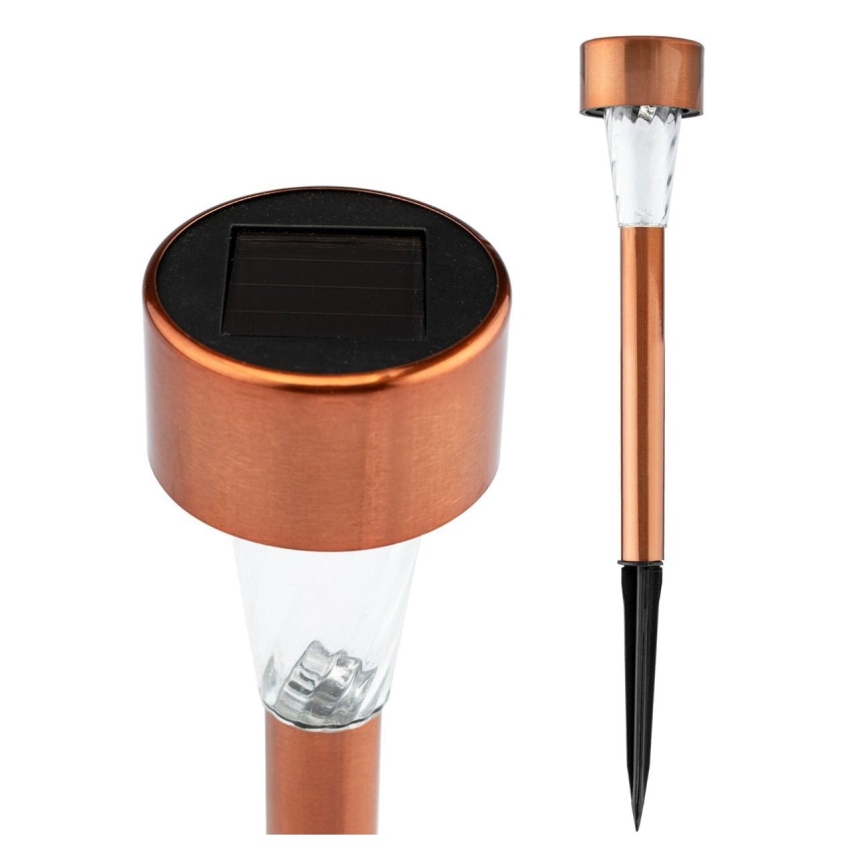 LED Соларна лампа LED/2V IP44 мед