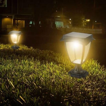 LED Соларна лампа LED/2W/3,7V 3000/6000K IP65 2200 mAh