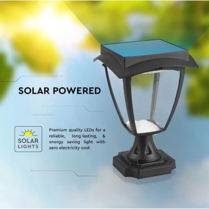 LED Соларна лампа LED/2W/3,7V 3000/6000K IP65 2200 mAh
