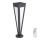 LED Соларна лампа LED/2W/3,7V IP65 3000K черен + дистанционно управление