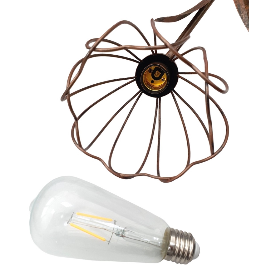LED Соларна лампа LILLY 1xE27/1,2V IP44