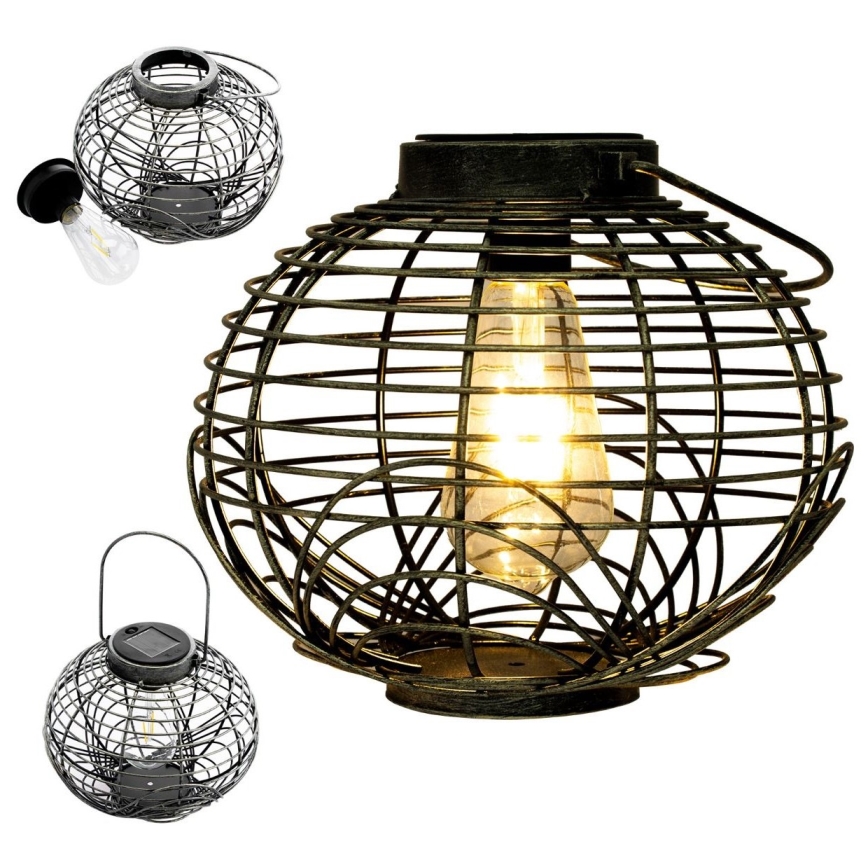LED Соларна лампа LUISA 1xE27/1,2V 600 mAh IP44