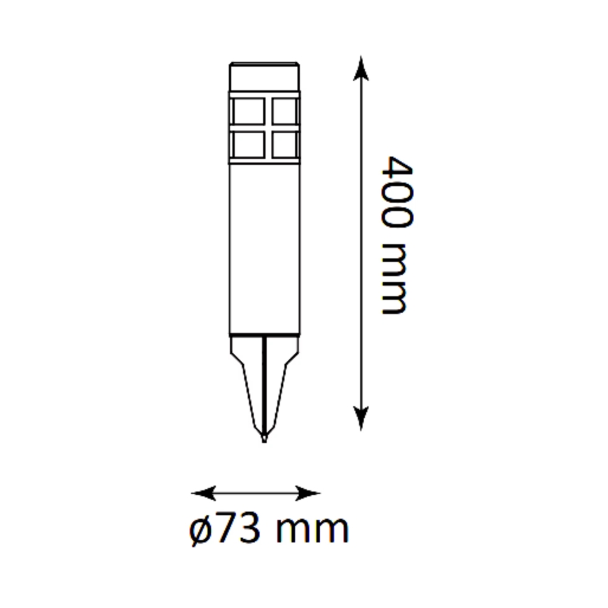 LED Соларна лампа MARK LED/1,2V 200 mAh IP44