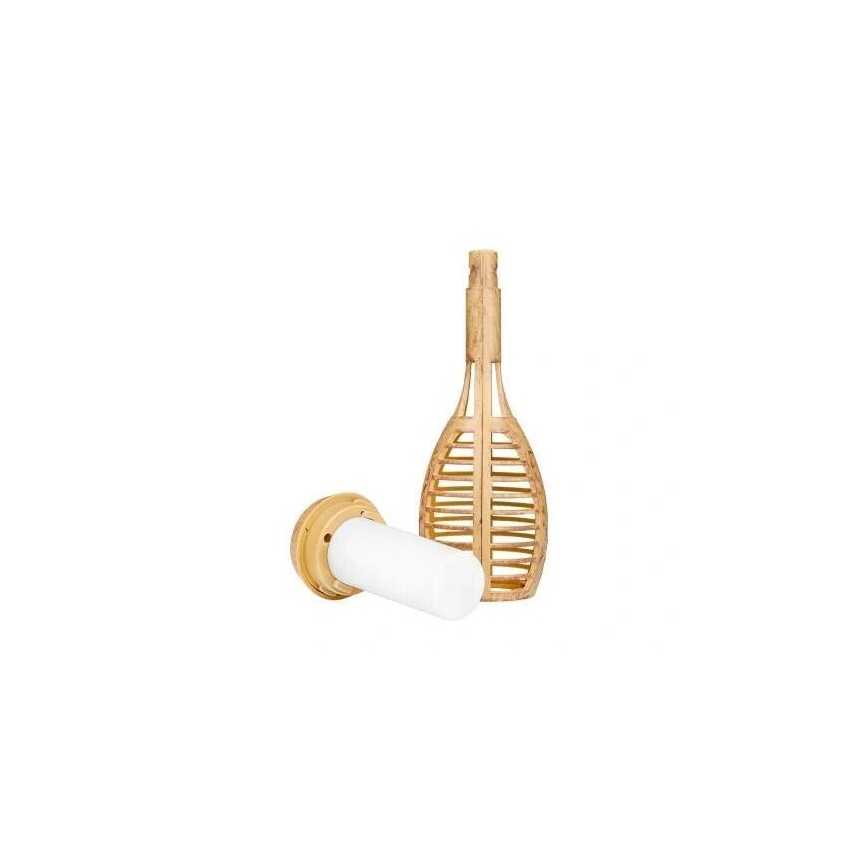 LED Соларна лампа MINISPARK BAMBOO LED/1,8W/5,5V IP44 бежов