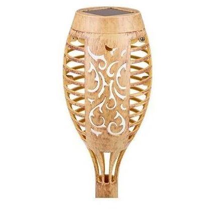 LED Соларна лампа MINISPARK BAMBOO LED/1,8W/5,5V IP44 бежов