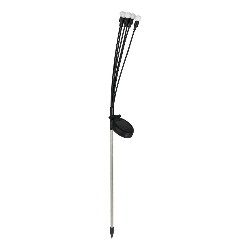 LED Соларна лампа MULTI LED/0,06W/1,2V 150 mAh IP44 черен