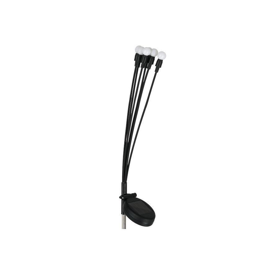 LED Соларна лампа MULTI LED/0,06W/1,2V 150 mAh IP44 черен