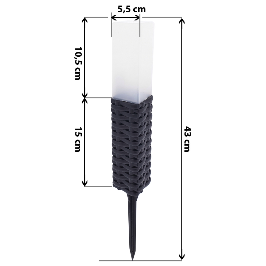 LED Соларна лампа RABBIA LED/1,2V IP44