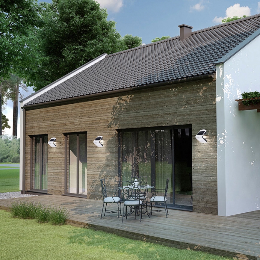 LED соларна лампа с датчик за движение и здрач LED/1,5W/1200 mAh 3,7V IP65