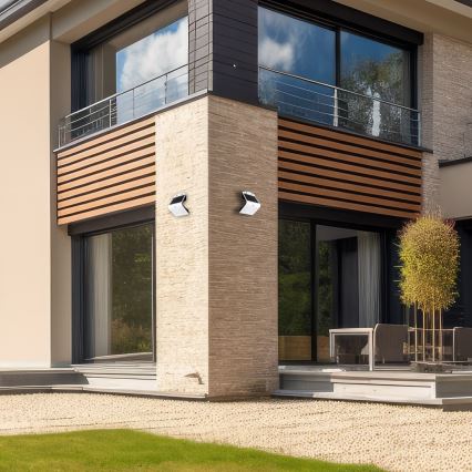 LED соларна лампа с датчик за движение и здрач LED/3,2W/2000 mAh 3,7V IP65