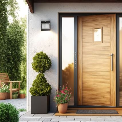 LED соларна лампа с датчик за движение и здрач LED/3,2W/2000 mAh 3,7V IP65