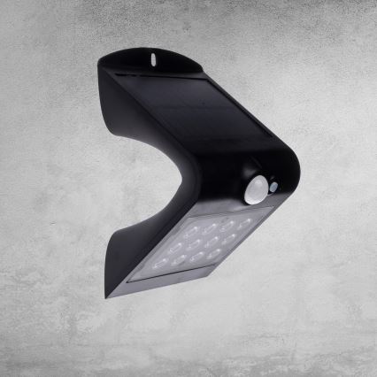 LED соларна лампа с датчик за движение и здрач LED/1,5W/1200 mAh 3,7V IP65