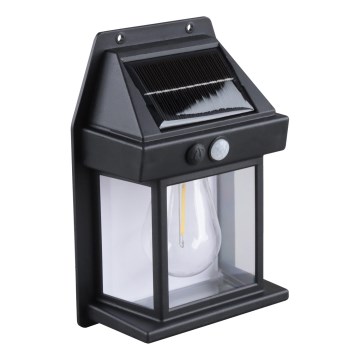 LED соларна лампа с регулируема яркост и сензор LED/3,7V IP44 1200 mAh