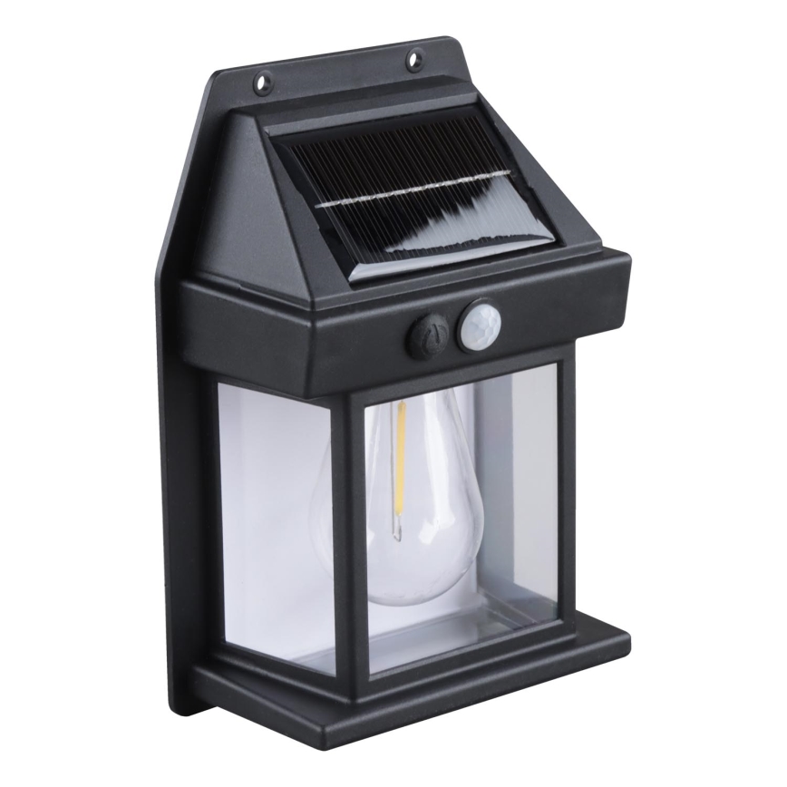 LED соларна лампа с регулируема яркост и сензор LED/3,7V IP44 1200 mAh