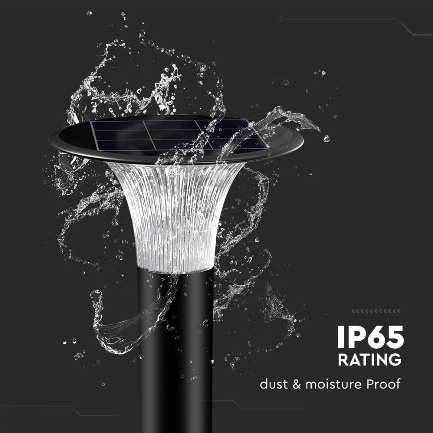 LED соларна лампа със сензор LED/15W/3,2V 4000K/6000K IP65 6000 mAh