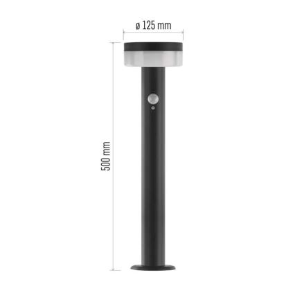 LED соларна лампа със сензор LED/2W/3,7V 1200 mAh IP44 50 см