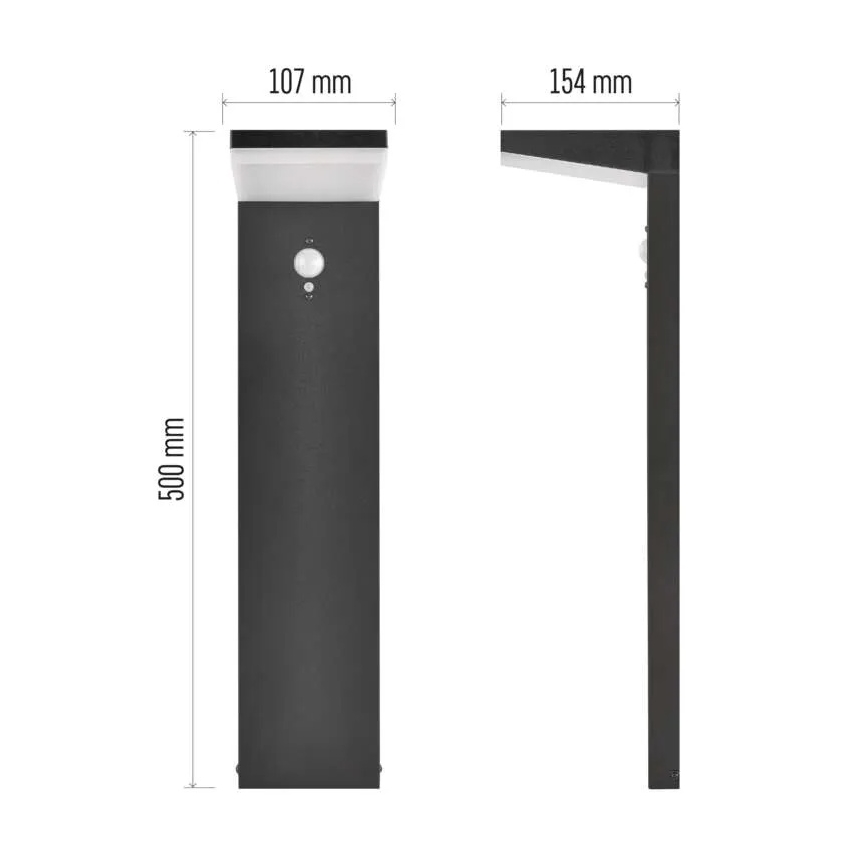 LED соларна лампа със сензор LED/4,4W/3,7V 2200 mAh IP44