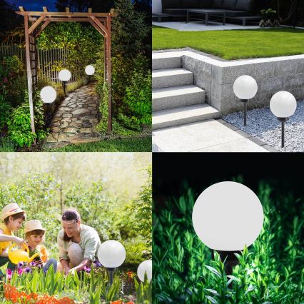 LED Соларна лампа SOLIS LED/0,24W/1,2V 300mAh Ø 15 cм IP44