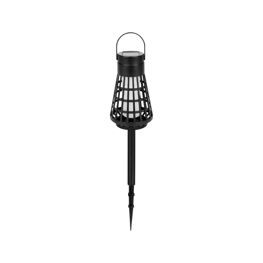 LED соларна лампа със сензор 2 в 1 LED/1W/3,7V IP54 300 mAh черна