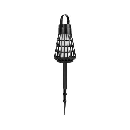 LED соларна лампа със сензор 2 в 1 LED/1W/3,7V IP54 300 mAh черна