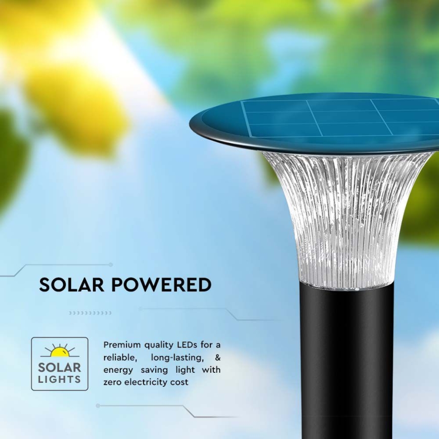 LED Соларна лампа със сензор LED/15W/3,2V 4000K/6000K IP65 6000 mAh