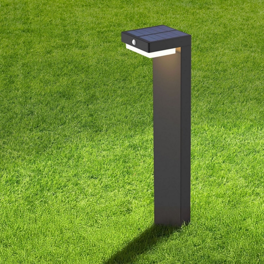 LED Соларна лампа със сензор MALI LED/4,5W/3,7V 2000 mAh IP44 черен