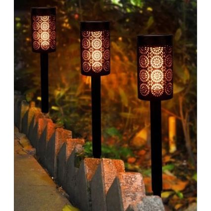 LED соларна лампа със сензор за здрач LED/2V IP44 600 mAh