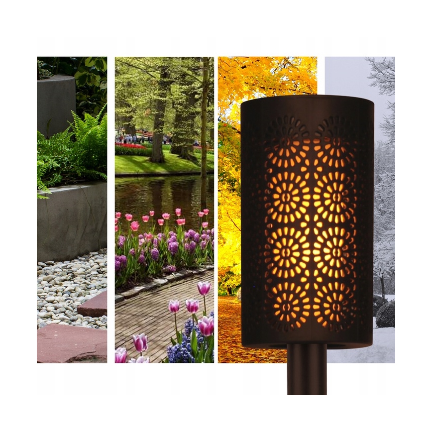 LED соларна лампа със сензор за здрач LED/2V IP44 600 mAh