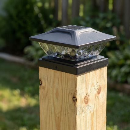 LED соларна лампа TOYA LED/4,5W/230V 3000/6500K 600 mAh IP44 черна